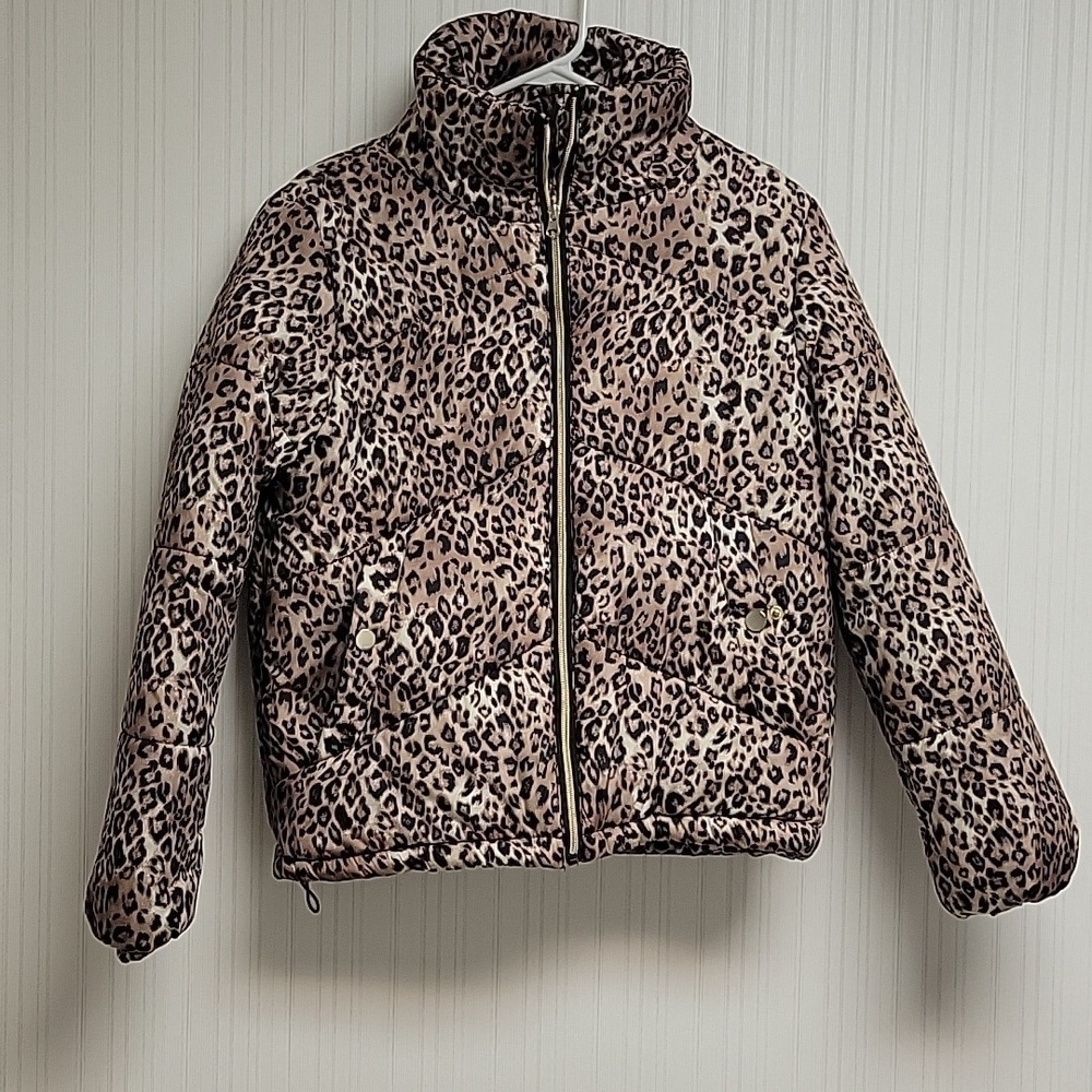 Me Jane Animal Print Puffer Jacket, Women's Small